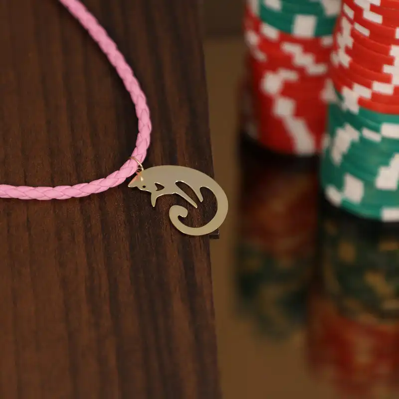 گردنبند طلا 18 عیار زنانه الن نار مدل گربه کد EN10342