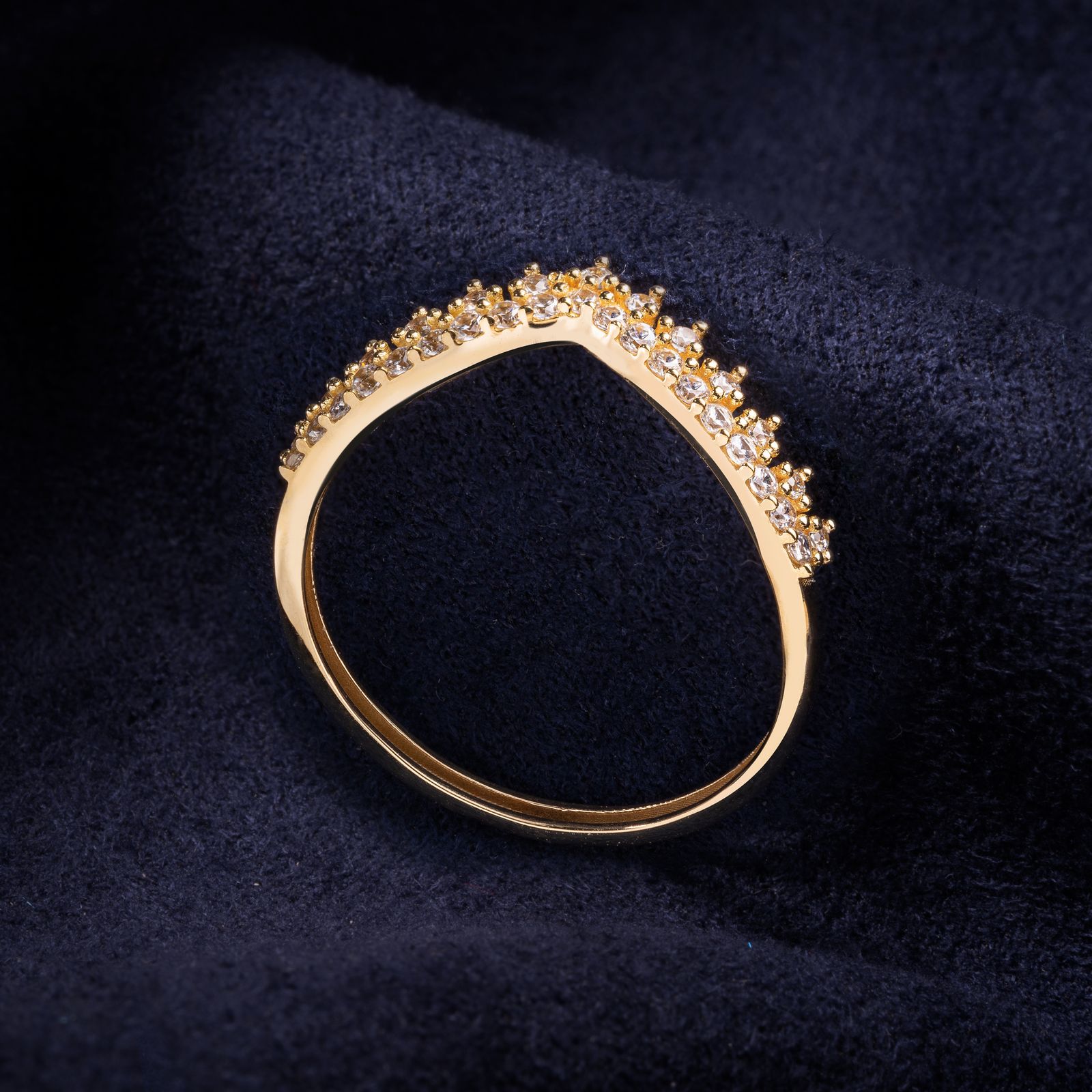 انگشتر طلا 18 عیار زنانه جواهری سون مدل 3352 - - 4