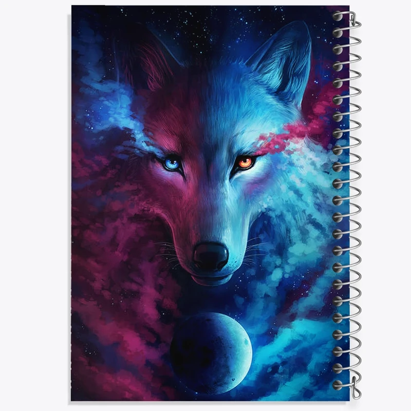 دفتر ژورنال نویسی 50 برگ خندالو مدل نقطه ای طرح گرگ کد F2254