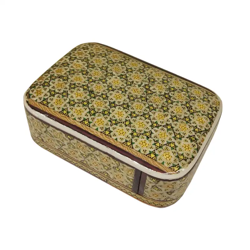 جا سکه ای خاتم کاری مدل کشویی کد 12