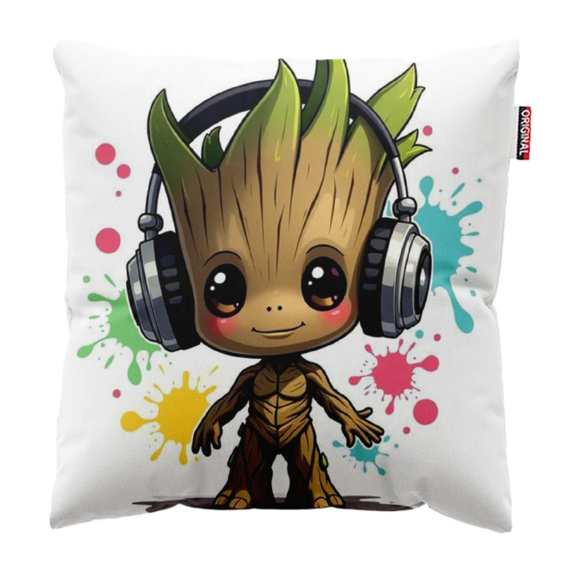 کوسن پاد آفرین مدل بیبی گروت کیوت کد 159 سایز 30*30 سانتی متر