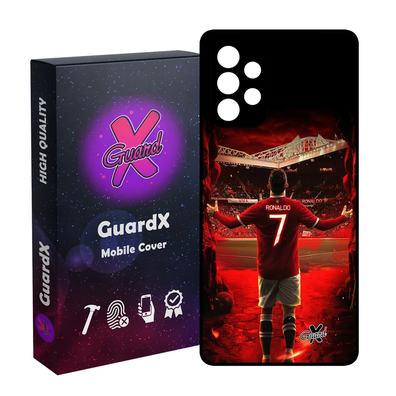 کاور گارد ایکس طرح Ronaldo مدل Glass10397 مناسب برای گوشی موبایل سامسونگ Galaxy A72