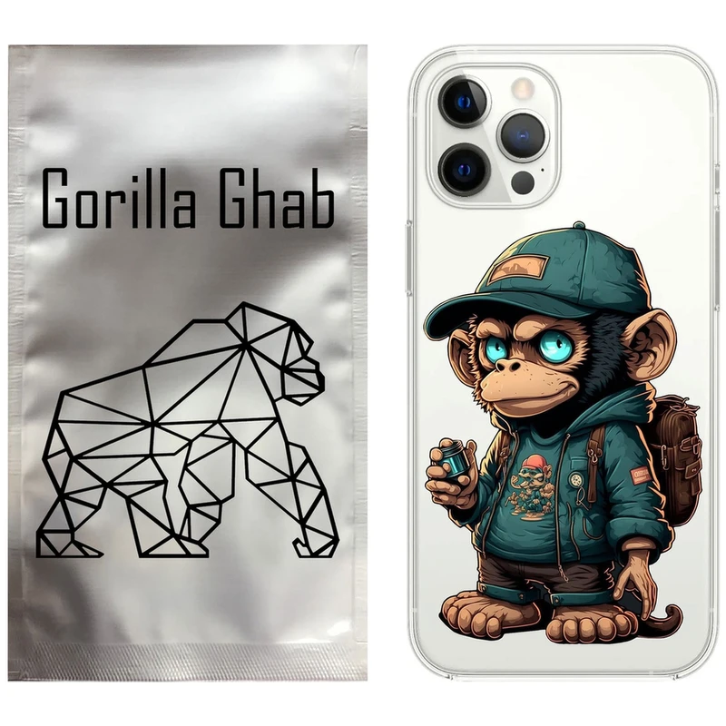 کاور گوریلا قاب مدل CLG کد 36 طرح میمون مناسب برای گوشی موبایل اپل iPhone 12 Pro Max