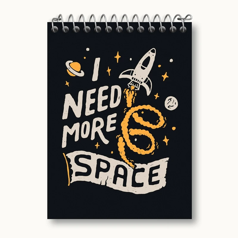 دفتر یادداشت 50 برگ خندالو مدل فضایی کد 25137