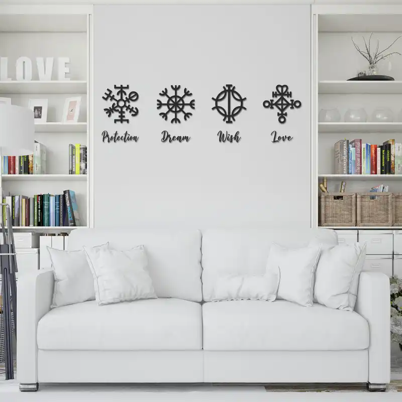 استیکر چوبی مدل عناصر مجموعه ۸ عددی