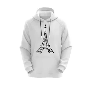 هودی زنانه مدل پاریس کد J171 رنگ سفید