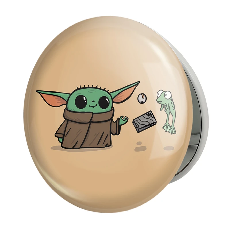 آینه جیبی خندالو طرح یودا سریال جنگ ستارگان مدل تاشو کد 26077 