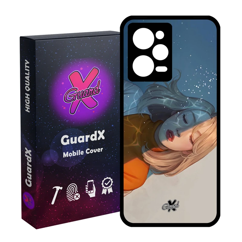 کاور گارد ایکس طرح Girl مدل Glass10013 مناسب برای گوشی موبایل شیائومی Redmi Note 12 Pro 5G/Poco X5 Pro 5G/Note 12 Pro Pro speed