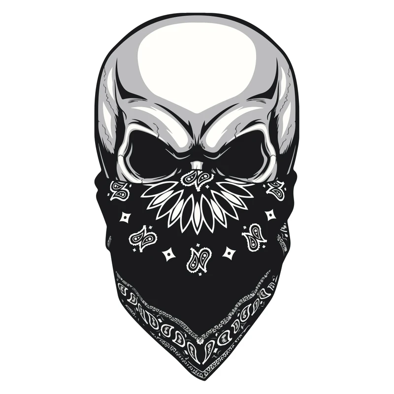 استیکر خودرو پویا مارکت طرح اسکلت نقابدار کد 840