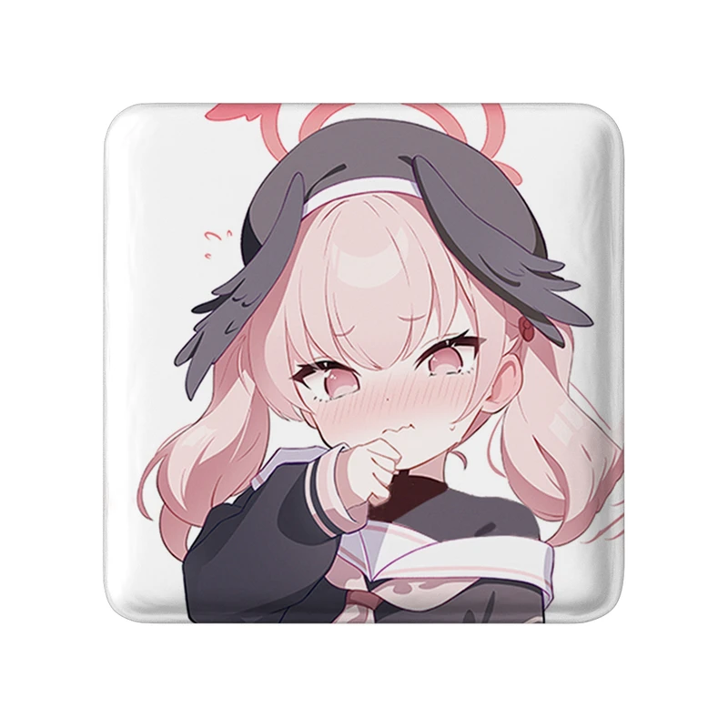 مگنت خندالو طرح بازی آرشیو آبی (Blue Archive) مدل مربعی کد 34359