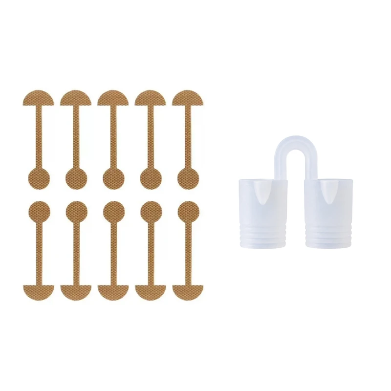نوزونت بینی مدل سیلیکونی به همراه چسب پره بینی وای دی مدل SMV02 بسته 10 عددی