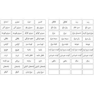 برچسب مدل  نظم دهنده فریزر آشپزخانه minimal کد 03 مجموعه 80 عددی