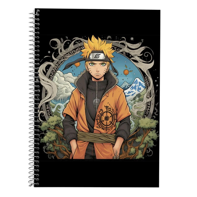 دفتر زبان 50 برگ مدوپد مدل سه خط طرح Naroto کد DF11076