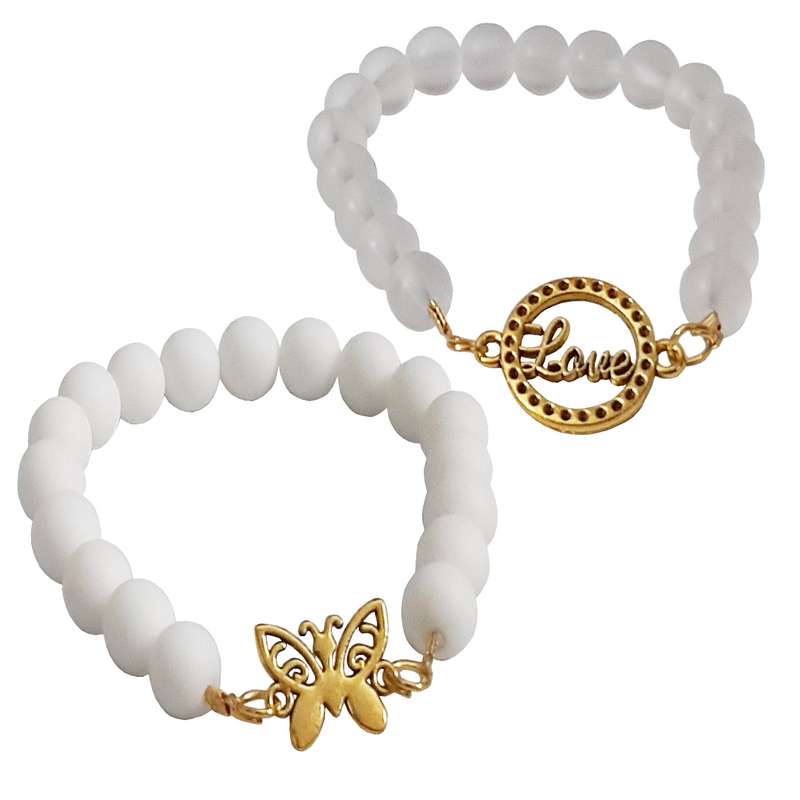 دستبند دخترانه کد SB1 مجموعه 2 عددی