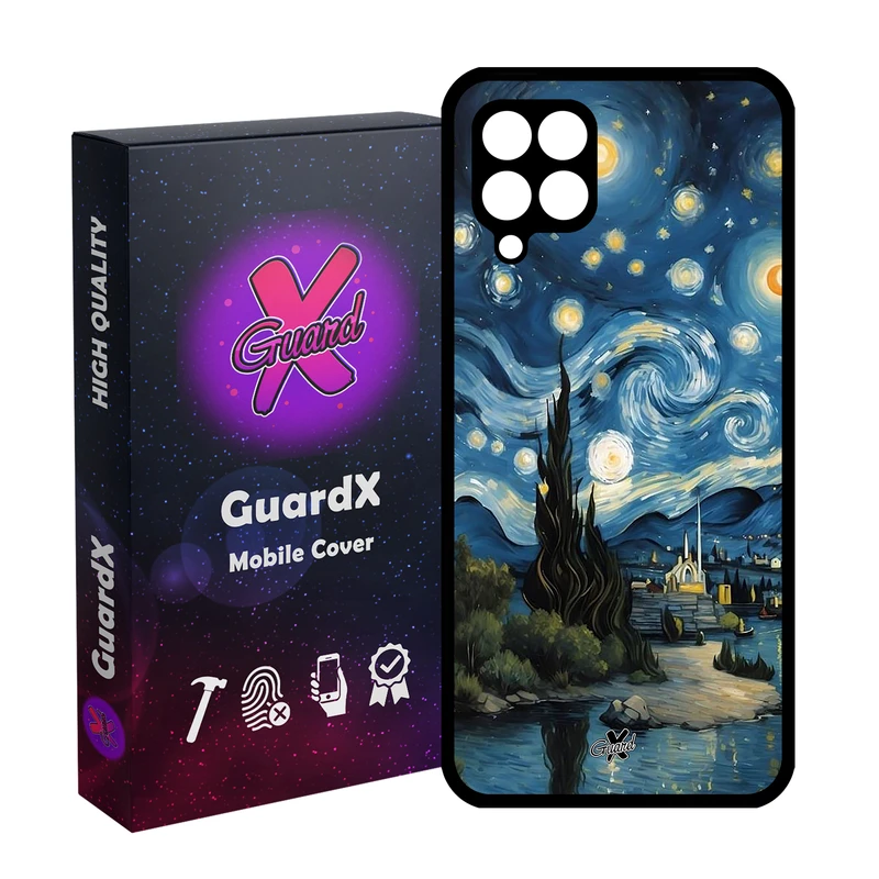 کاور گارد ایکس طرح ونگوگ مدل Glass10702 مناسب برای گوشی موبایل سامسونگ Galaxy A12/M12/F12