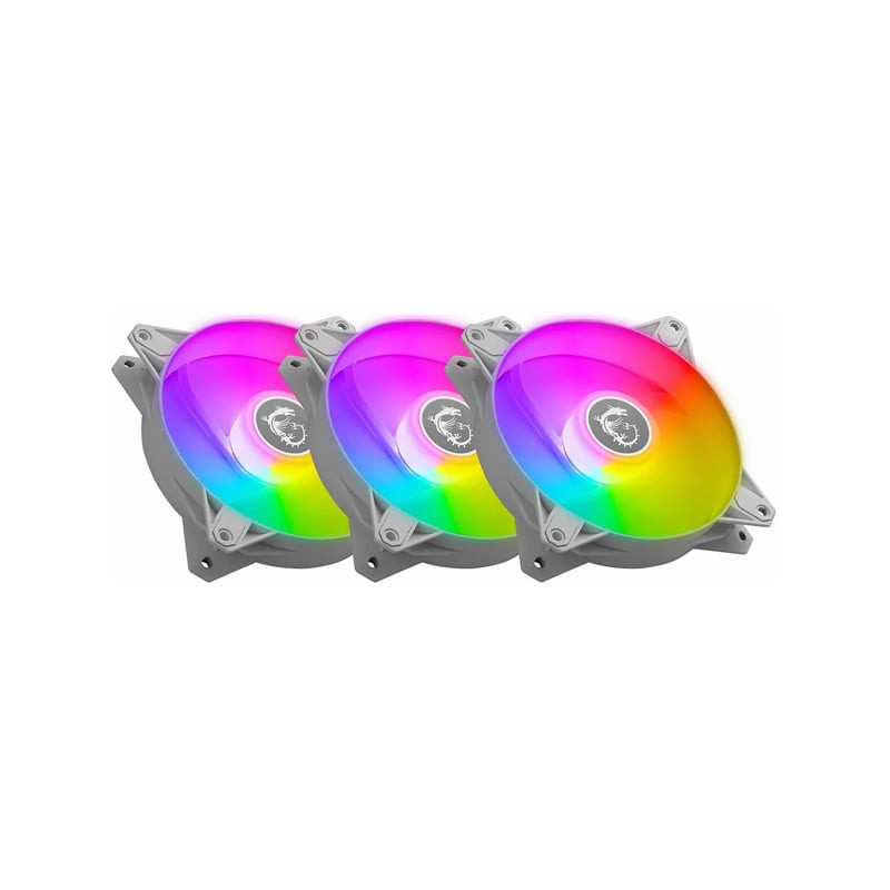 فن کیس ام اس آی مدل MPG F120 ARGB Wh بسته سه عددی