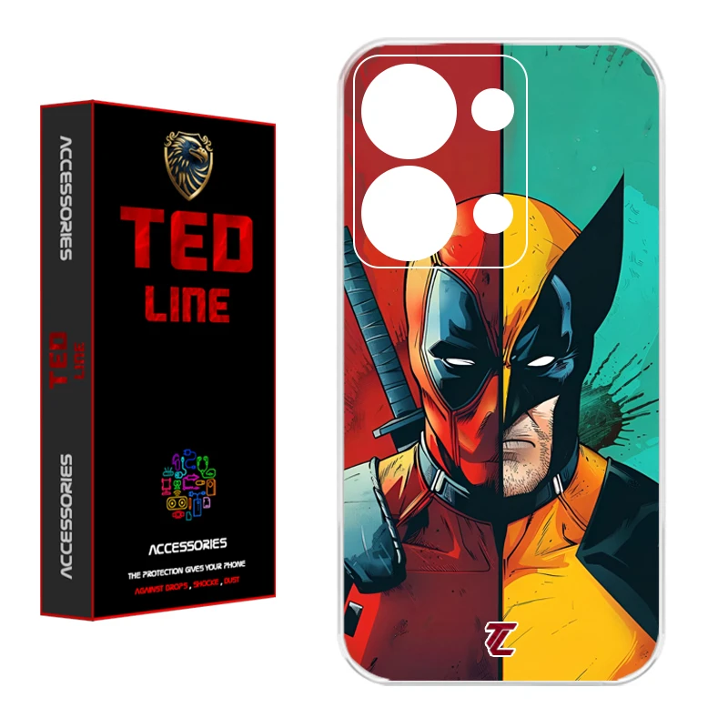 کاور تد لاین طرح ددپول و ولورین کد 1134 مناسب برای گوشی موبایل شیائومی Redmi Note 13 Pro 4G / Poco M6 Pro