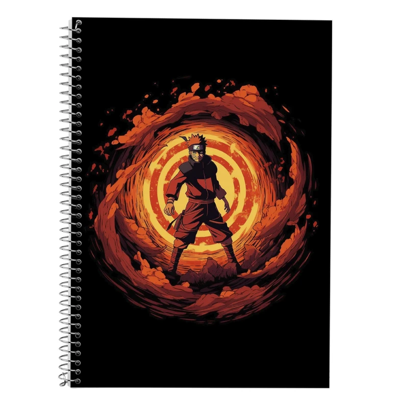 دفتر زبان 50 برگ مدوپد مدل دوخط طرح نارتو narto کد DF10554