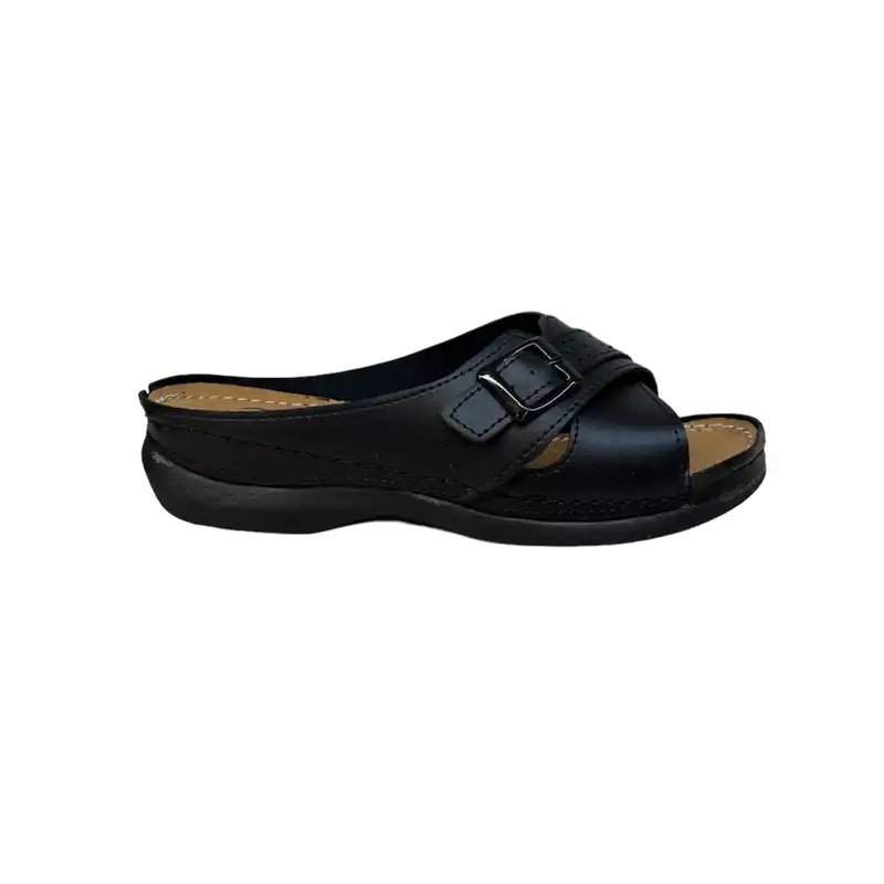 دمپایی زنانه مدل DZR 131 SGK بیاله رنگ مشکی