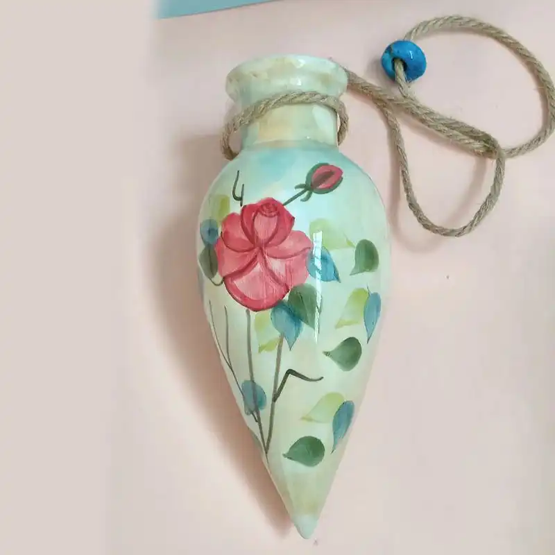 گلدان سرامیکی مدل دیواری طرح گل کد 1