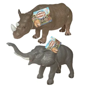 فیگور مدل گراز و فیل طرح Animal World مجموعه 2 عددی 