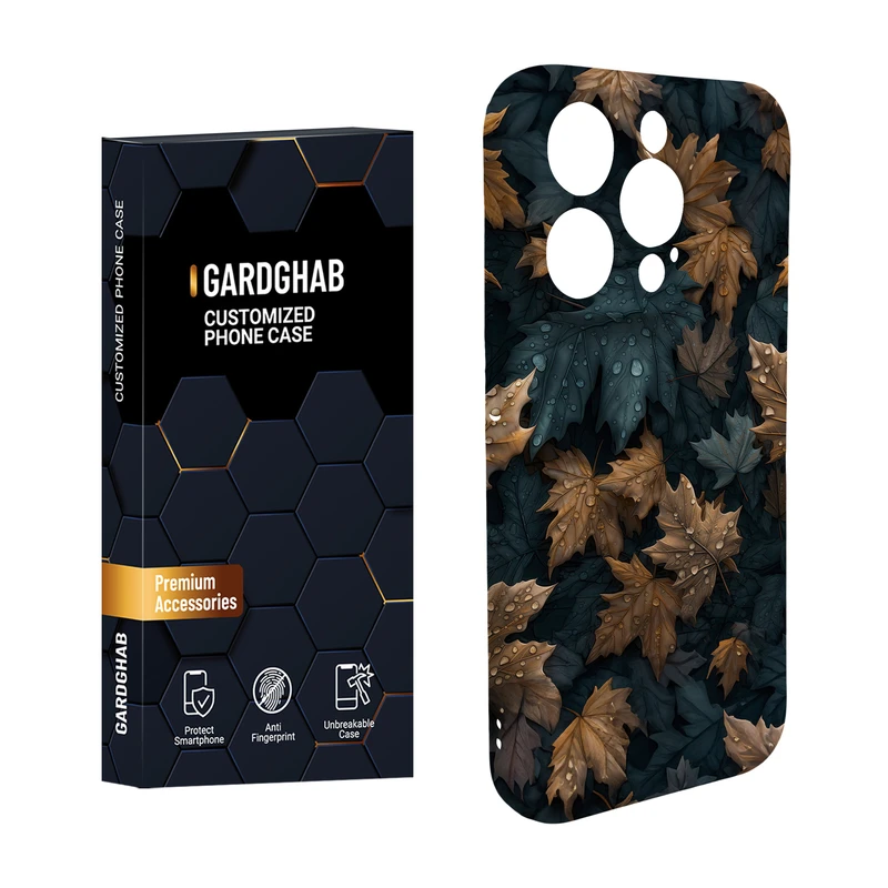 کاور گاردقاب مدل برگ مناسب برای گوشی موبایل اپل iPhone15 pro