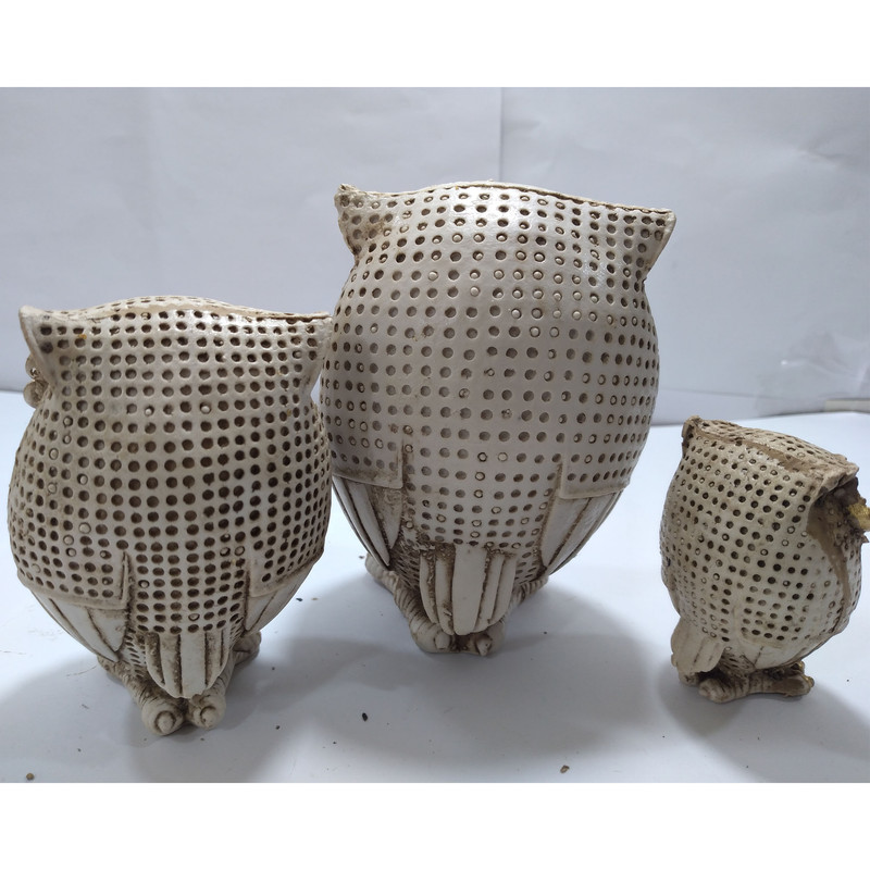 مجسمه طرح جغد کد 037 مجموعه 3 عددی