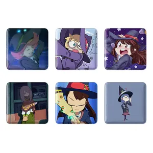 مگنت خندالو طرح انیمه جادوگران کوچک Little Witch Academia کد 1414B مجموعه 6 عددی