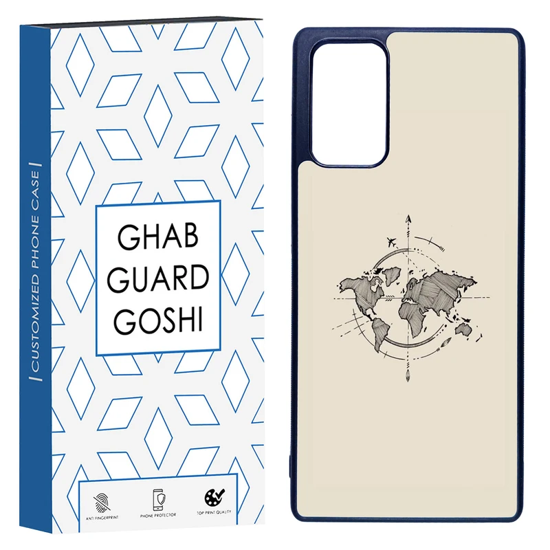 کاور قاب گارد گوشی طرح نقشه کد TPU-175 مناسب برای گوشی موبایل سامسونگ Galaxy Note 20  