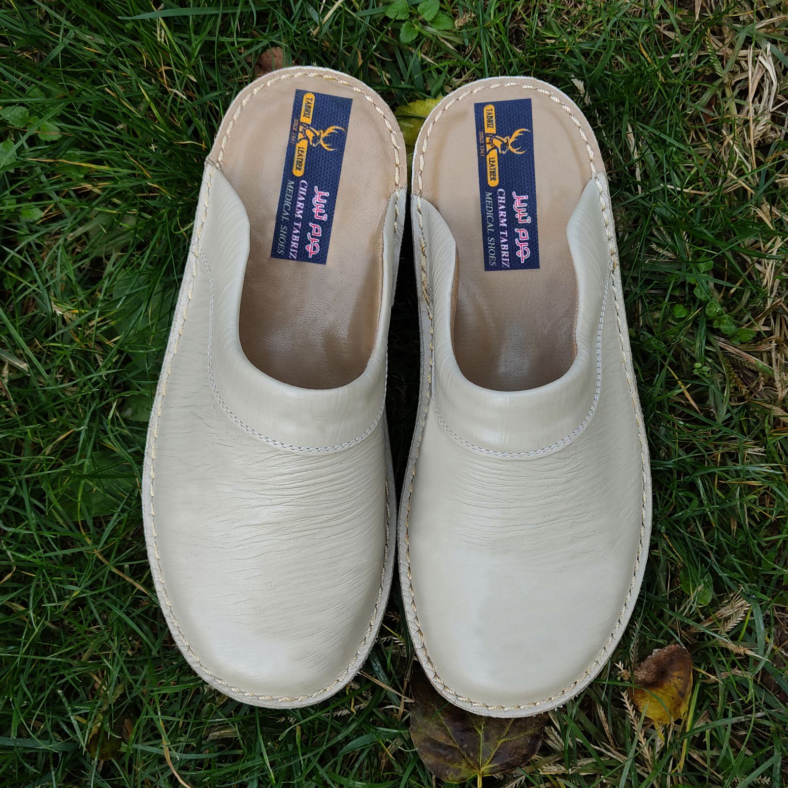 صندل مردانه چرم تبریز مدل فریدون - - 10