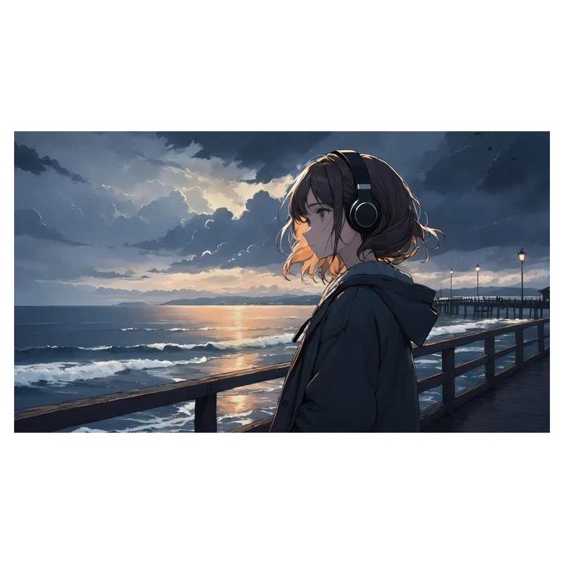 تابلو شاسی مدل انیمه دختر کد AG1