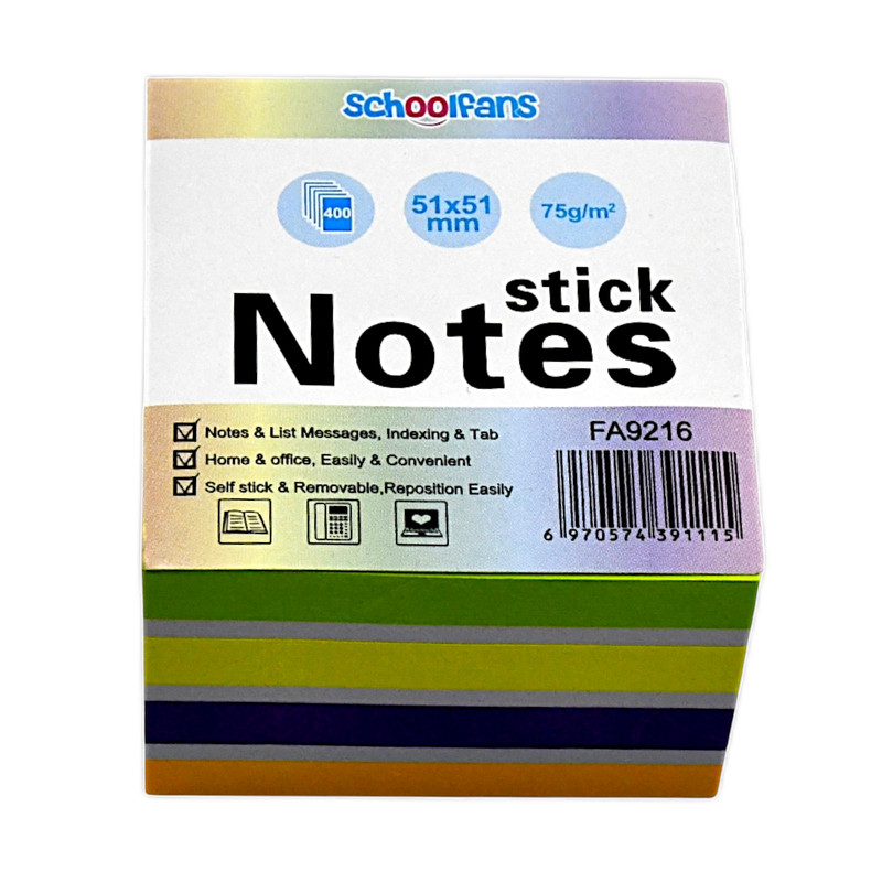 کاغذ چسب دار اسکول فنس مدل 9216 بسته 400 عددی