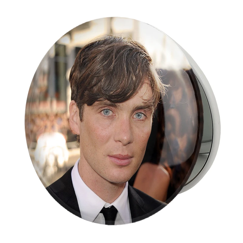 آینه جیبی خندالو طرح کیلین مورفی سریال پیکی بلایندرز Peaky Blinders مدل تاشو کد 4582 