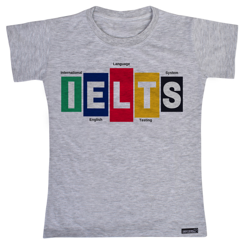 تی شرت آستین کوتاه دخترانه 27 مدل IELTS Colors کد MH93