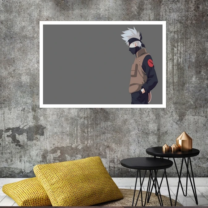 تابلو بکلیت طرح بازی Kakashi Hatake مدل قاب شاسی W-s8450
