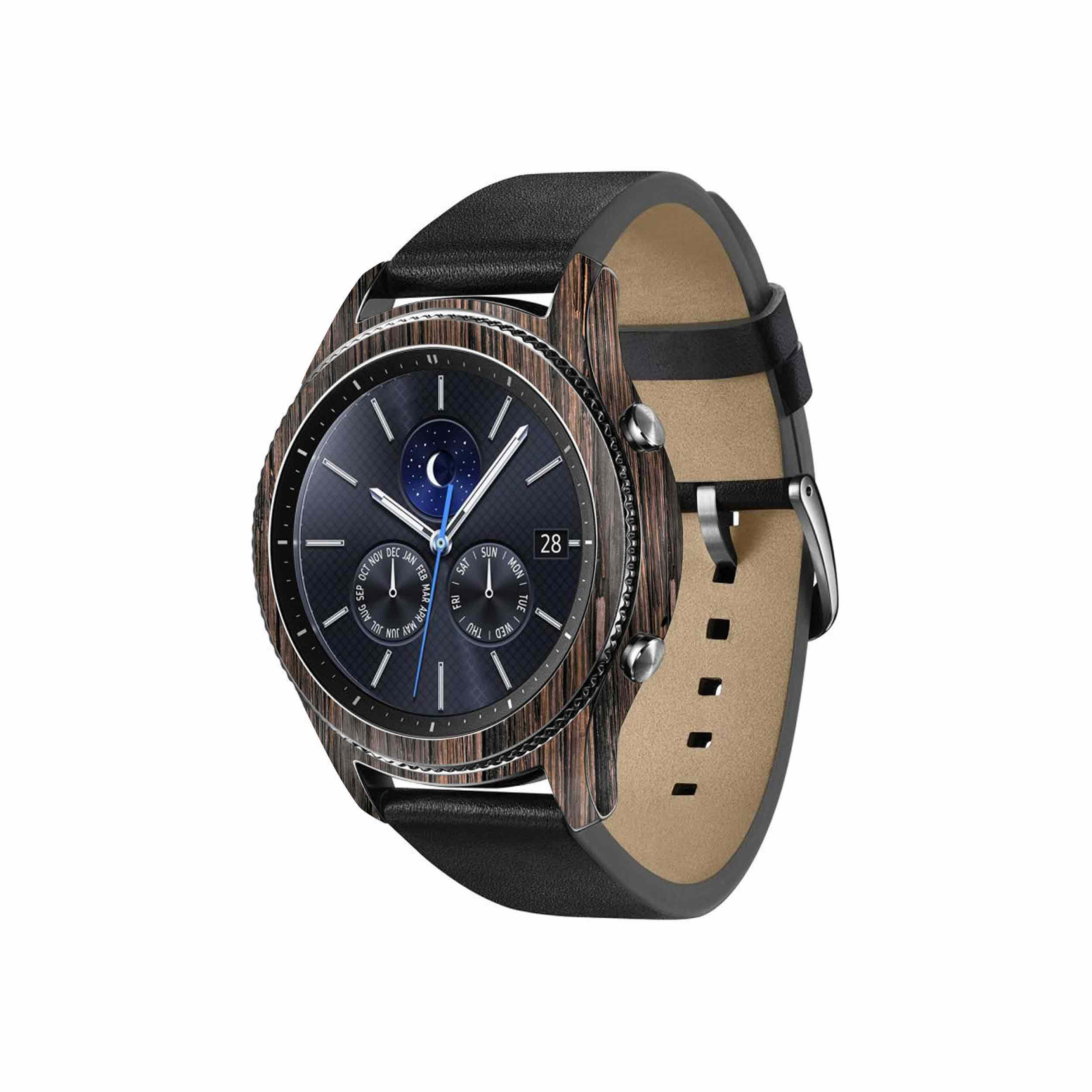 برچسب ماهوت طرح Burned-Wood مناسب برای ساعت هوشمند سامسونگ Galaxy Gear S3 Classic
