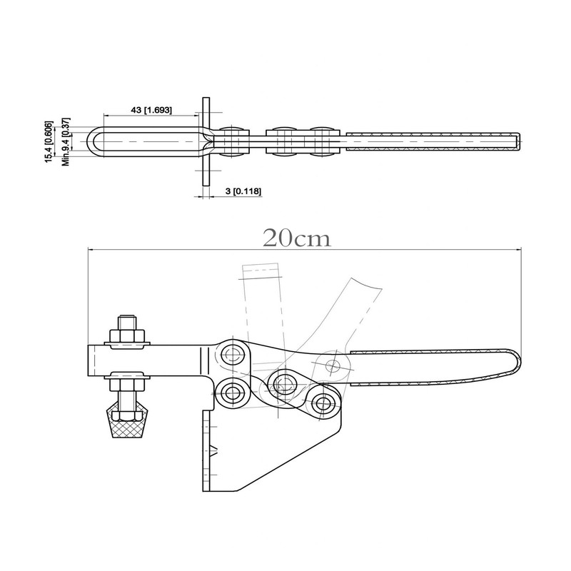 کلمپ دسته افقی سیزماک مدل 8303