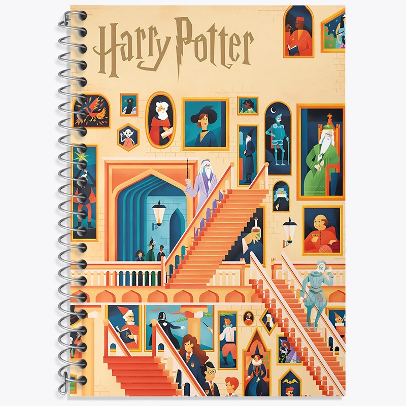 دفتر زبان 50 برگ خندالو مدل سه خط طرح هری پاتر (Harry Potter) کد N3150
