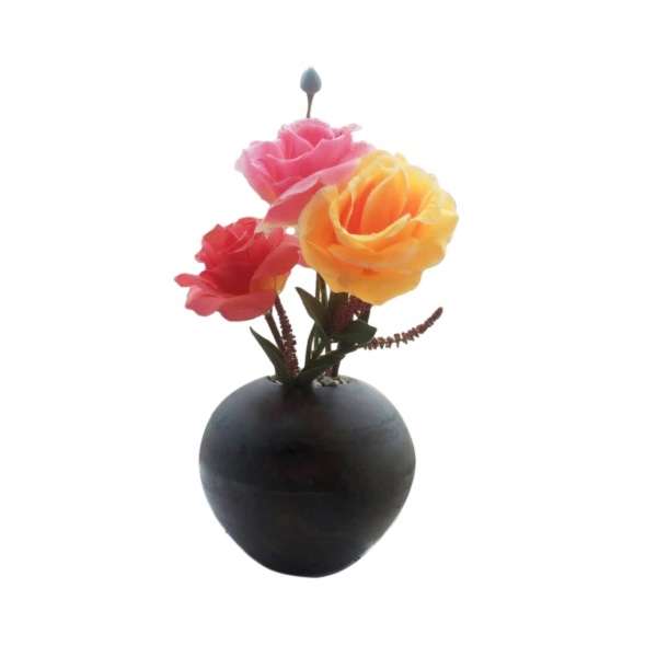 گلدان به همراه گل مصنوعی کدd14