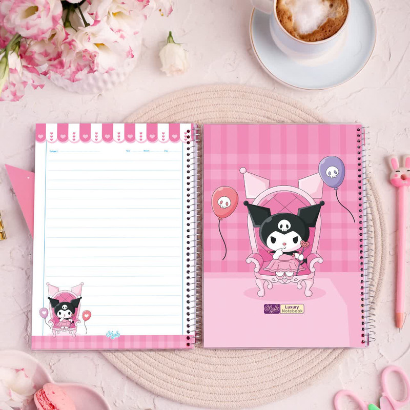 دفتر مشق ۵۰ برگی دایان مدل حاشیه دار طرح کرومی کد ۵۳۸۹ بسته ۹ عددی