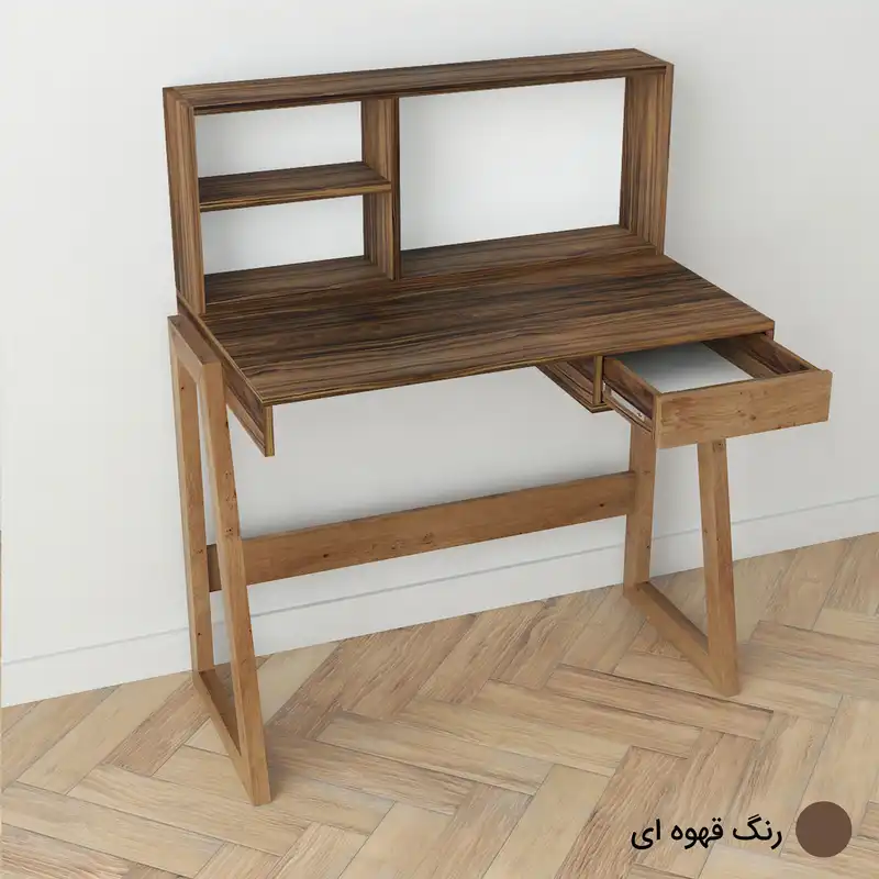 میز تحریر طرح کتابخانه دار مدل کاوه 1 کد K1