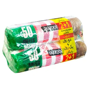 سفره یکبار مصرف دارکوب رول 50 متری مدل DAR_50AJORred بسته 3 عددِی