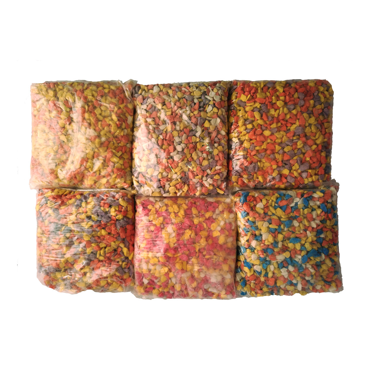 شن تزیینی مدل m6 وزن 500 گرم مجموعه 6 عددی شن تزیینی مدل m6 وزن 500 گرم مجموعه 6 عددی