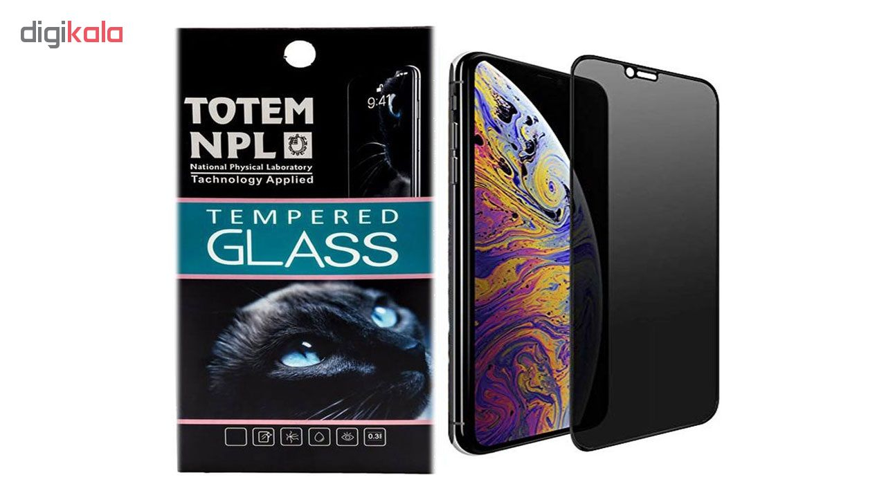 محافظ صفحه نمایش توتم مدل Privacy مناسب برای گوشی موبایل اپل Iphone XS Max