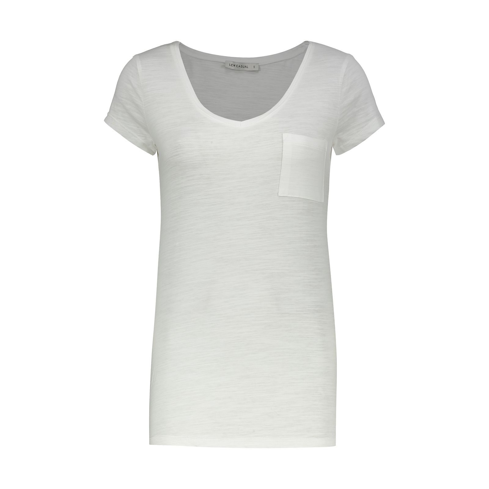 تی شرت زنانه ال سی وایکیکی مدل 0SI073Z8-E5X-OPTICWHITE -  - 1