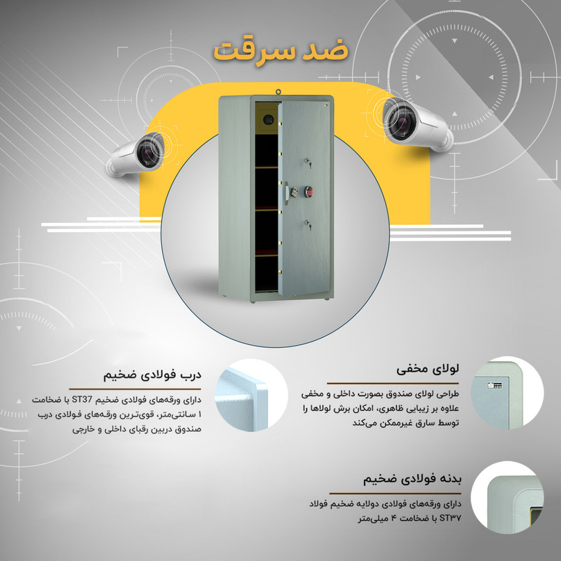 گاوصندوق الکترونیکی سدید مدل 2000