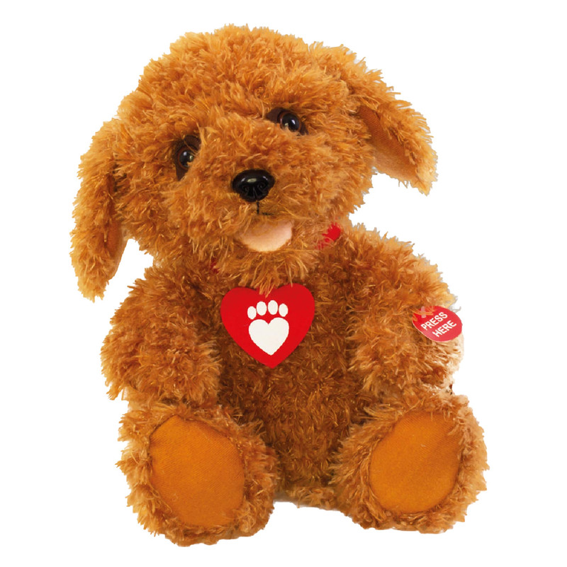 عروسک طرح سگ پاپی مدل Waffle the Wonder Dog کد SZ11/895 ارتفاع 26 سانتی متر