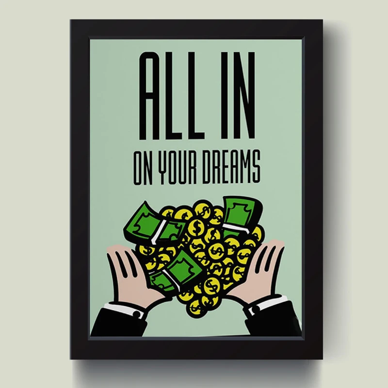 تابلو مدل انگیزشی Too Much Money کد MJ131315