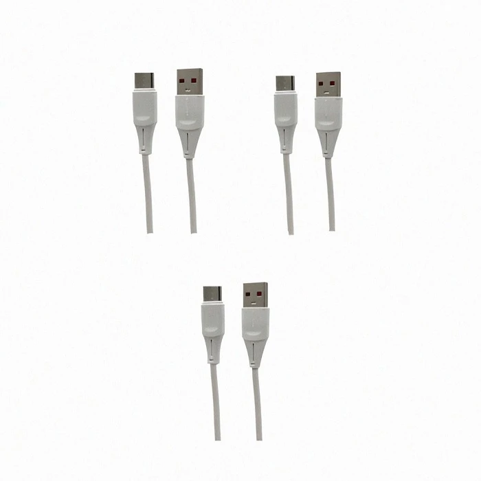 کابل تبدیل USB  به usb-c  مدل s01T A طول 1 متر مجموعه 3 عددی