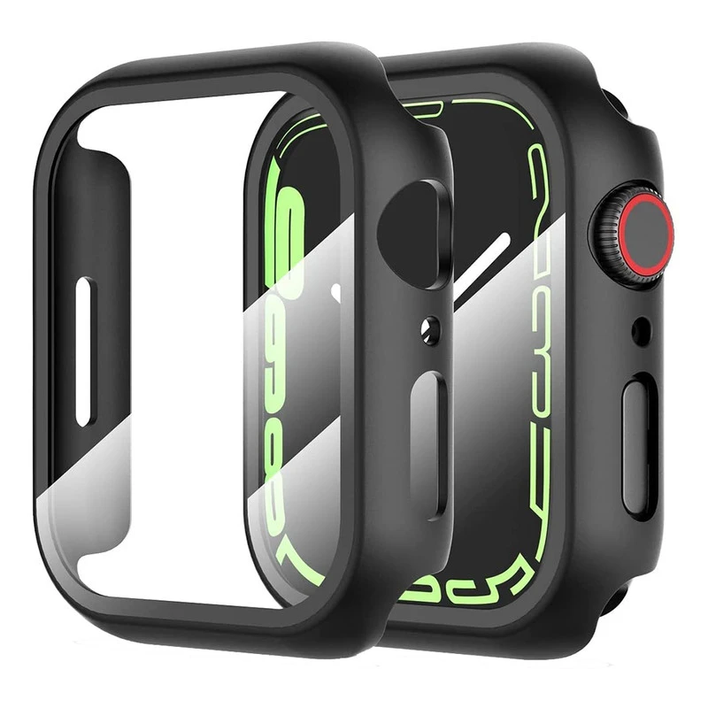 کاور مدل iwatch کد 45 مناسب برای اپل واچ سری 9/8/7 سایز 45 میلی متری به همراه محافظ صفحه نمایش